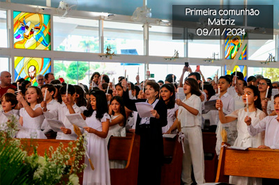 mini primeira comunhao matriz 2024