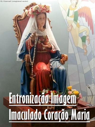 mini Entronizacao Nova Imagem Imaculado Coracao wm