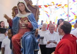 Fotos da Entronização da nova imagem