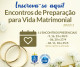 Inscrições para os Encontros de Preparação para a Vida Matrimonial