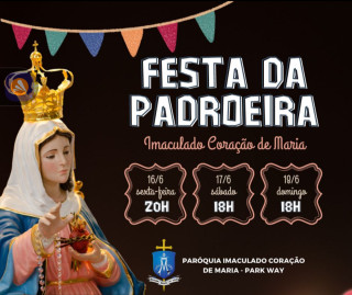Festa da Padroeira 2023: 16, 17 e 18 de junho*