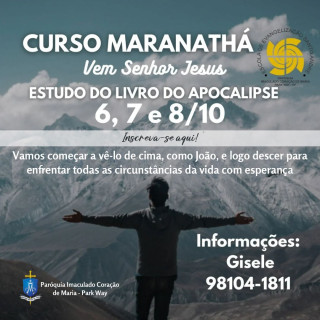 Inscreva-se: Curso Maranathá