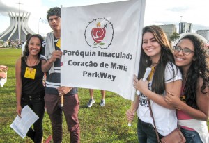 Presença da Paróquia na festa de Corpus Christi
