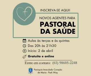 Curso para novos Agentes da Pastoral da Saúde