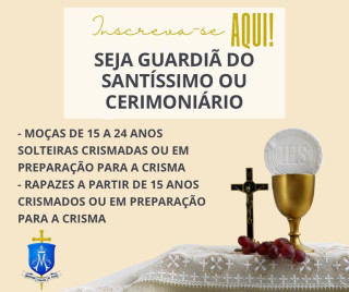 Inscrições abertas para nova turma de Guardiãs e Cerimoniários
