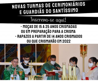 Quer servir ao altar aqui na nossa Paróquia?